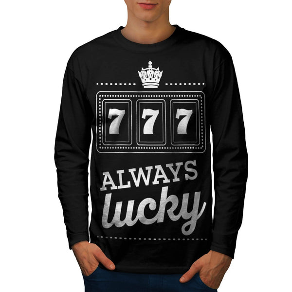 Always Lucky Seven Mens Long Sleeve T-Shirt