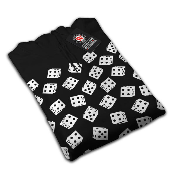 Lucky Dice Pattern Mens Hoodie