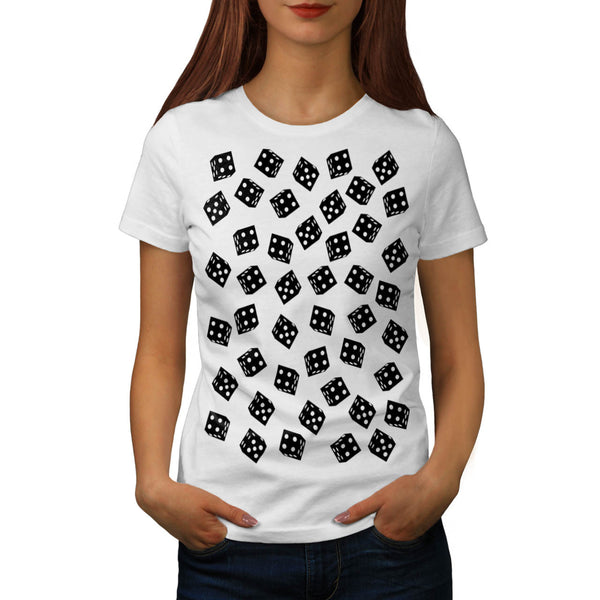 Lucky Dice Pattern Womens T-Shirt