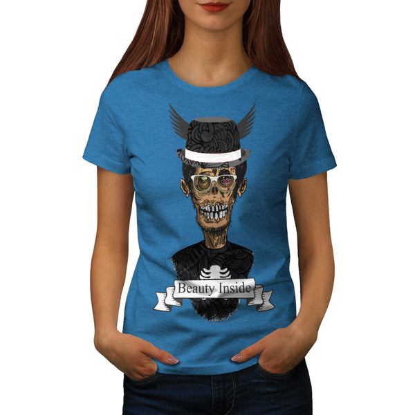 Zombie Beauty Inside Womens T-Shirt
