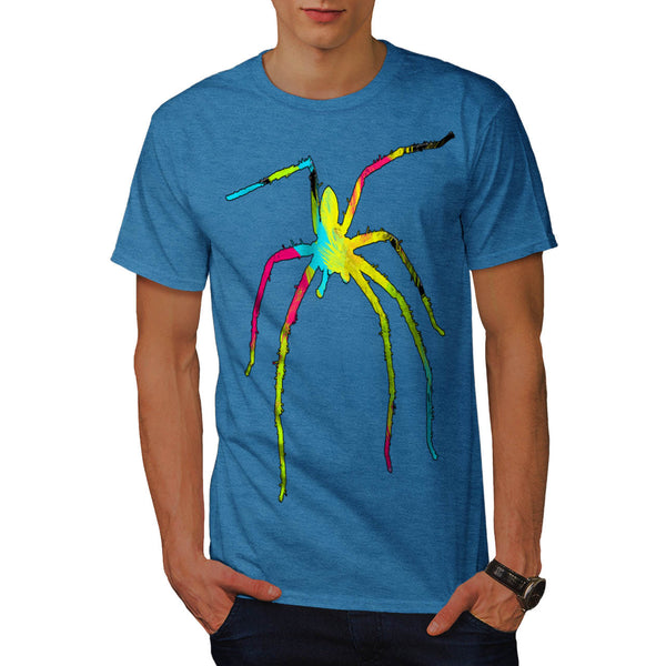 Vibrant Color Spider Mens T-Shirt