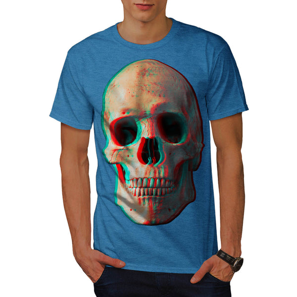 Skull Glow Evil Eyes Mens T-Shirt