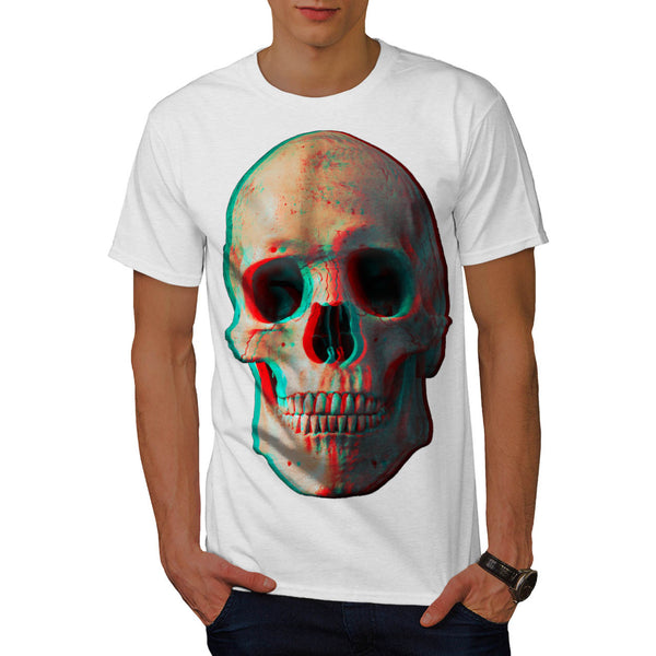 Skull Glow Evil Eyes Mens T-Shirt