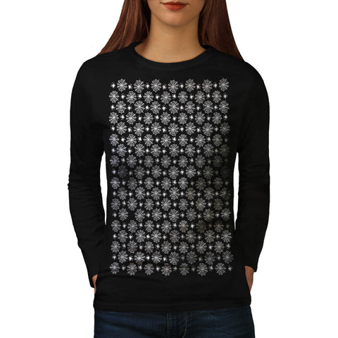 Indigo Silk Spider Womens Long Sleeve T-Shirt