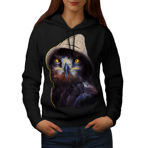 Funny Looking Owl Womens Hoodie