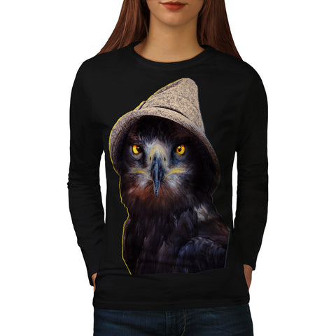 Funny Looking Owl Womens Long Sleeve T-Shirt