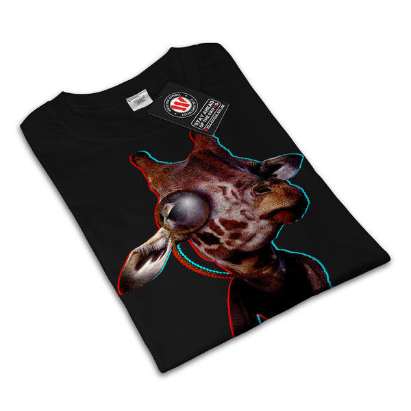 Artsy Giraffe Face Womens T-Shirt