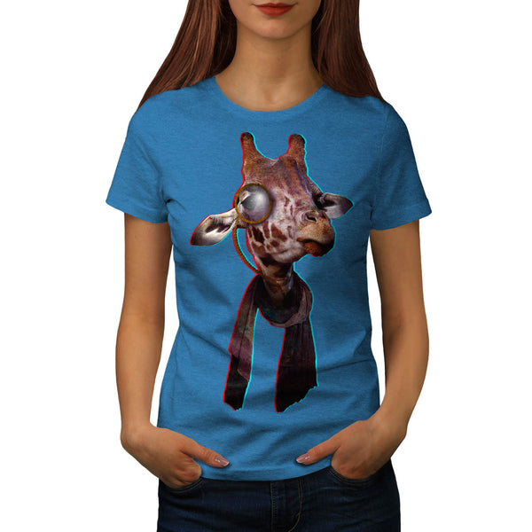 Artsy Giraffe Face Womens T-Shirt