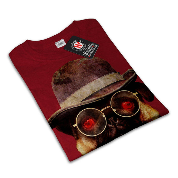 Pug Gentleman Look Womens T-Shirt