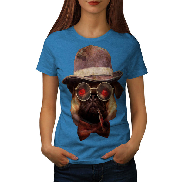 Pug Gentleman Look Womens T-Shirt