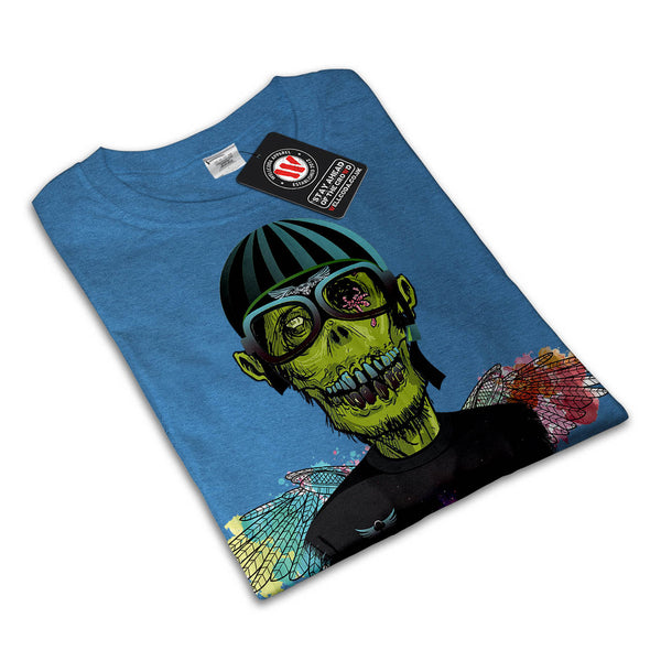 Zombie Pilot Captain Mens T-Shirt