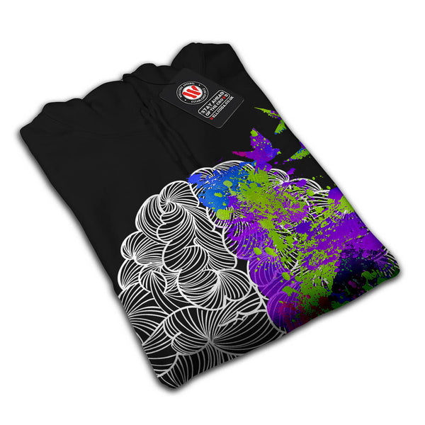 Colorful Brain Art Mens Hoodie