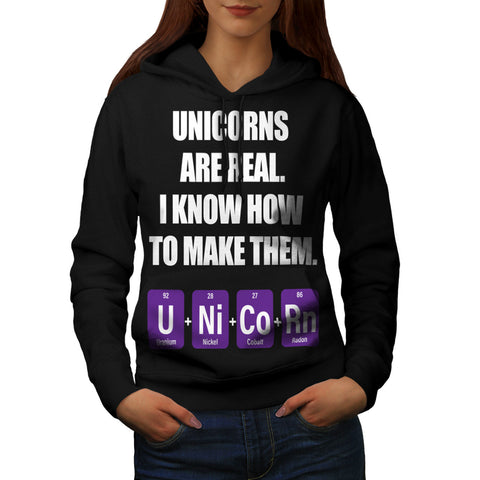 Unicorn Formula Fun Womens Hoodie