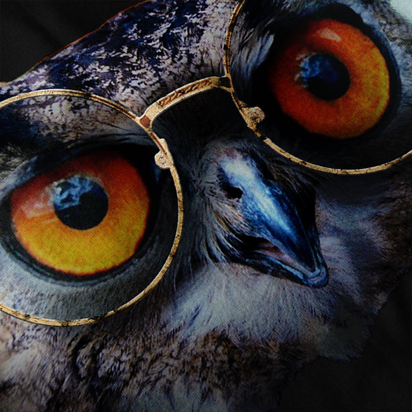 Smart Professor Owl Womens Hoodie