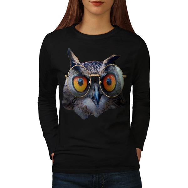 Smart Professor Owl Womens Long Sleeve T-Shirt
