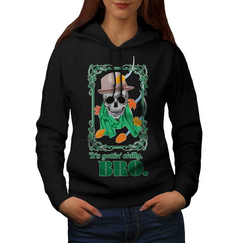 Skull Hipster Street Womens Hoodie