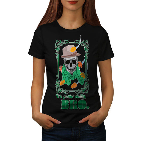 Skull Hipster Street Womens T-Shirt