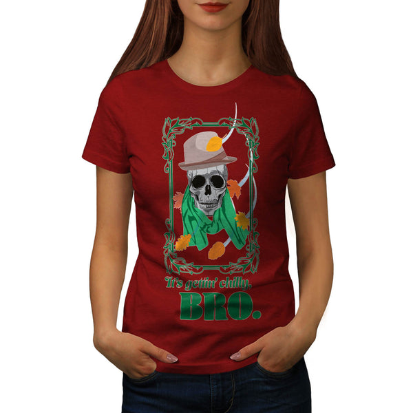 Skull Hipster Street Womens T-Shirt