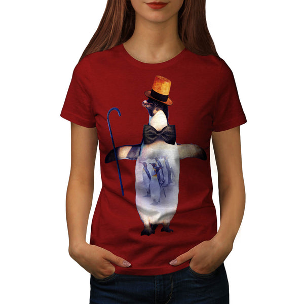 Artistic Penguin Fun Womens T-Shirt