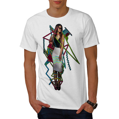 Glamour Lady Doodle Mens T-Shirt