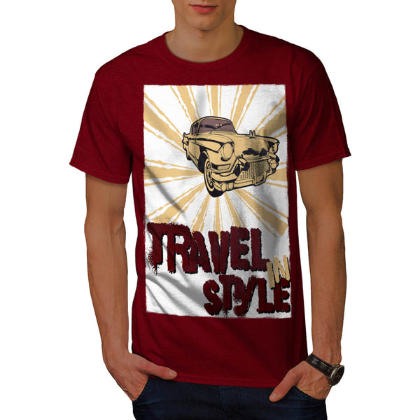 Travel In Style Car Mens T-Shirt