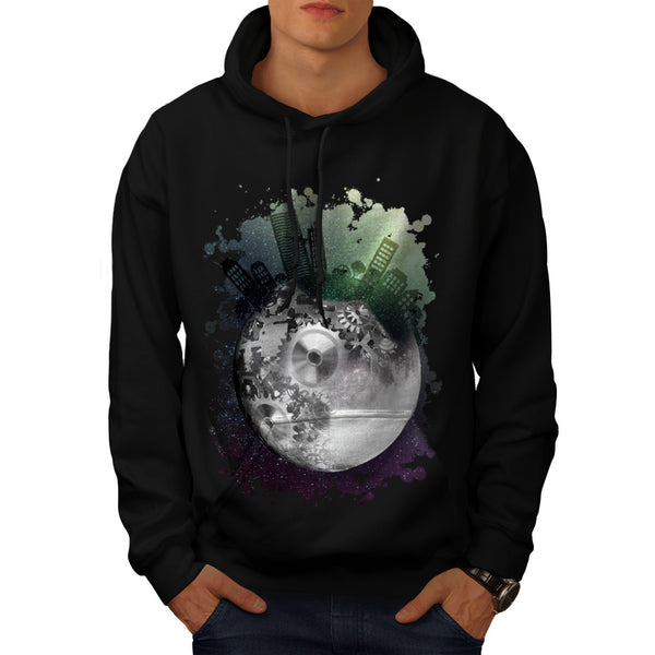 Fantasy Planet World Mens Hoodie