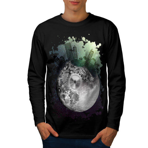 Fantasy Planet World Mens Long Sleeve T-Shirt