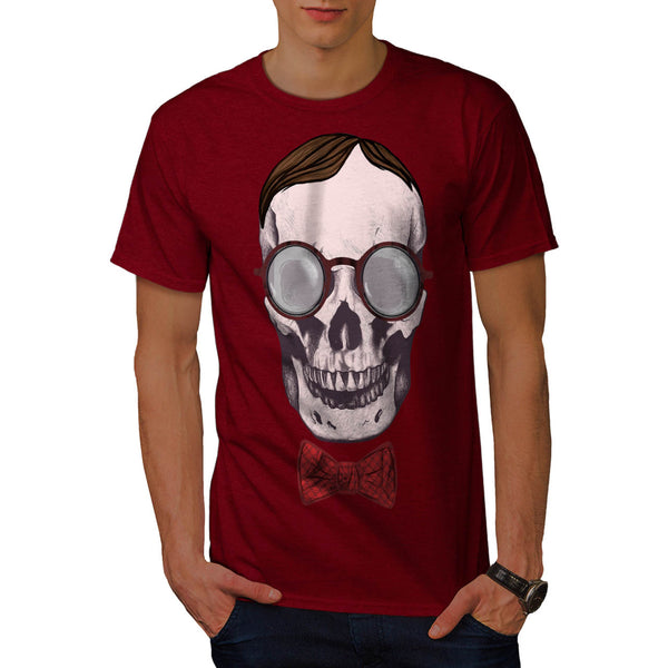 Skull Head Hipster Mens T-Shirt
