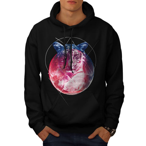 Animal Tiger Universe Mens Hoodie