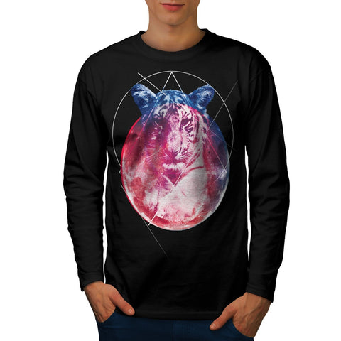 Animal Tiger Universe Mens Long Sleeve T-Shirt