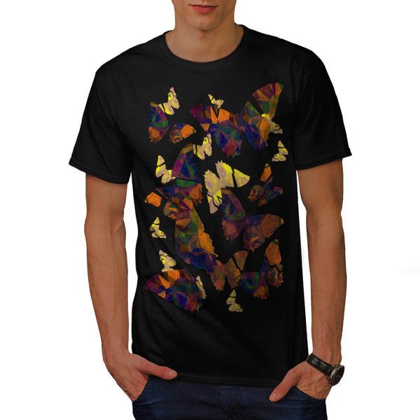 Butterfly Cubism Art Mens T-Shirt