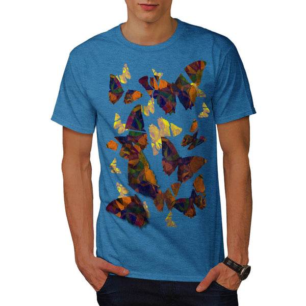 Butterfly Cubism Art Mens T-Shirt