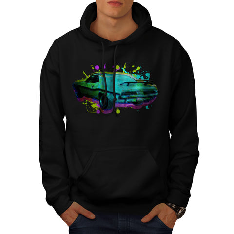 Race Car Splatter Mens Hoodie