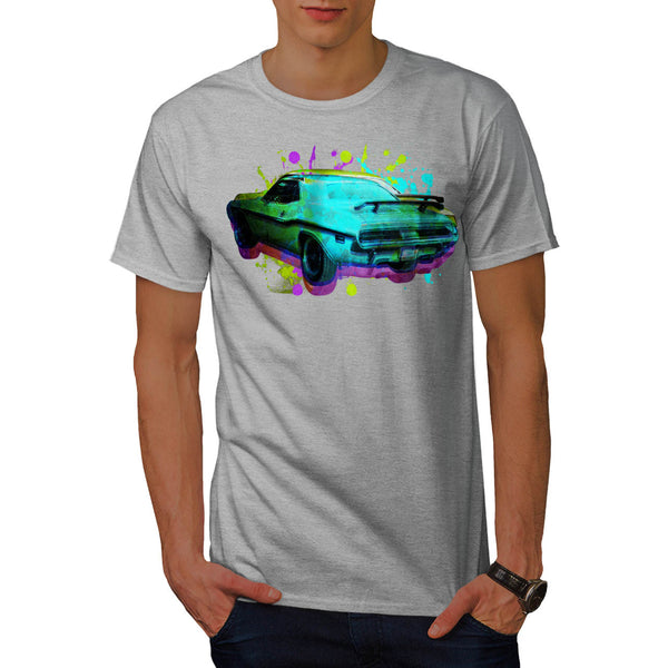 Race Car Splatter Mens T-Shirt