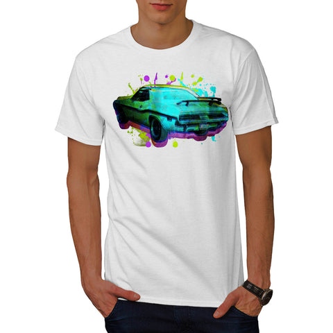 Race Car Splatter Mens T-Shirt