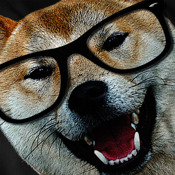 Smart Shiba Inu Dog Mens Long Sleeve T-Shirt