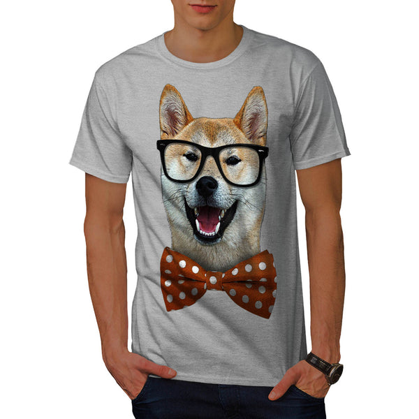 Smart Shiba Inu Dog Mens T-Shirt