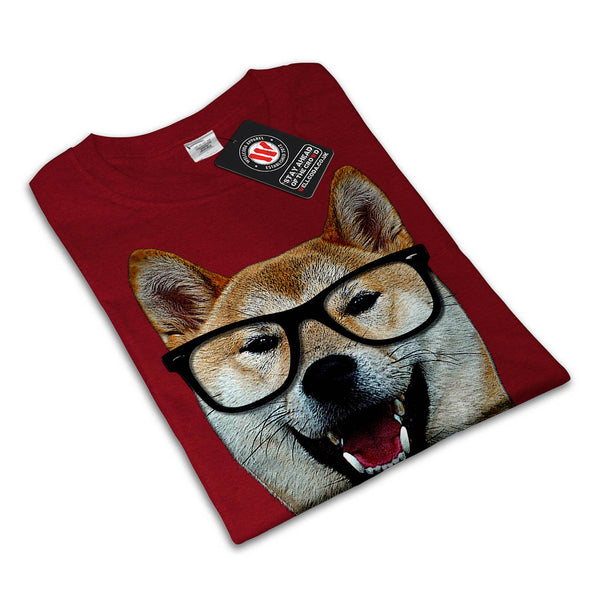 Smart Shiba Inu Dog Womens T-Shirt