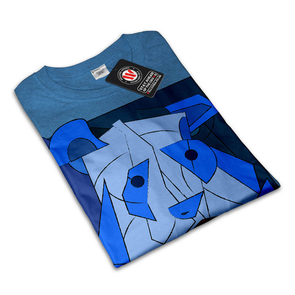 Abstract Cubism Dog Womens T-Shirt