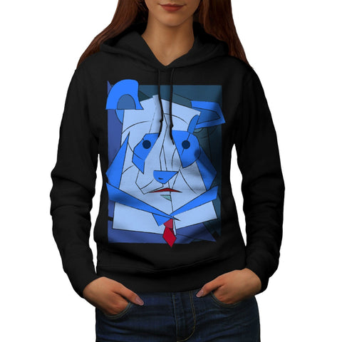 Abstract Cubism Dog Womens Hoodie