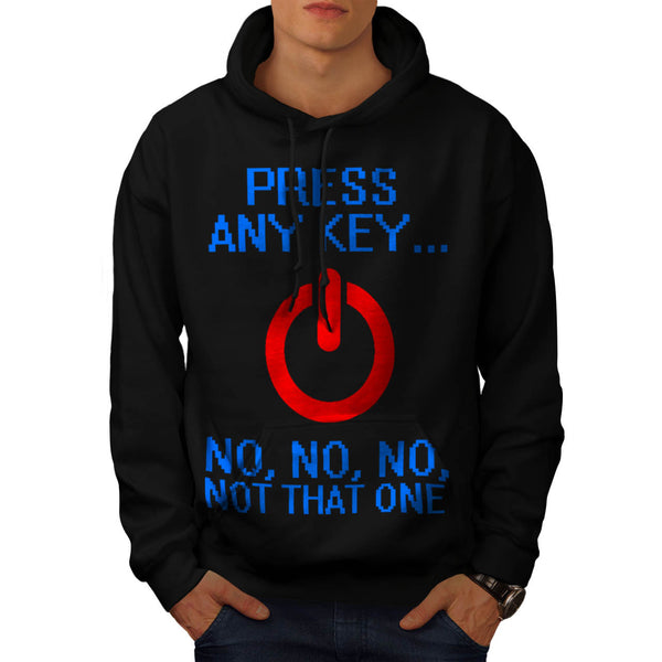 Press Any Button Mens Hoodie