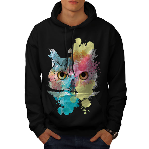 Fantasy Animal Owl Mens Hoodie