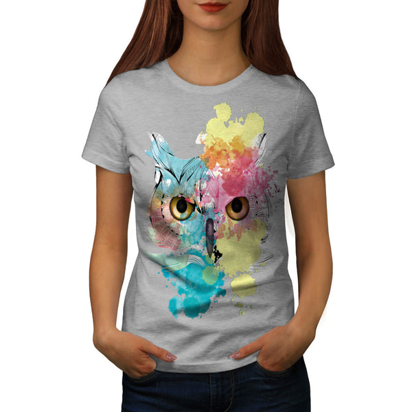 Fantasy Animal Owl Womens T-Shirt