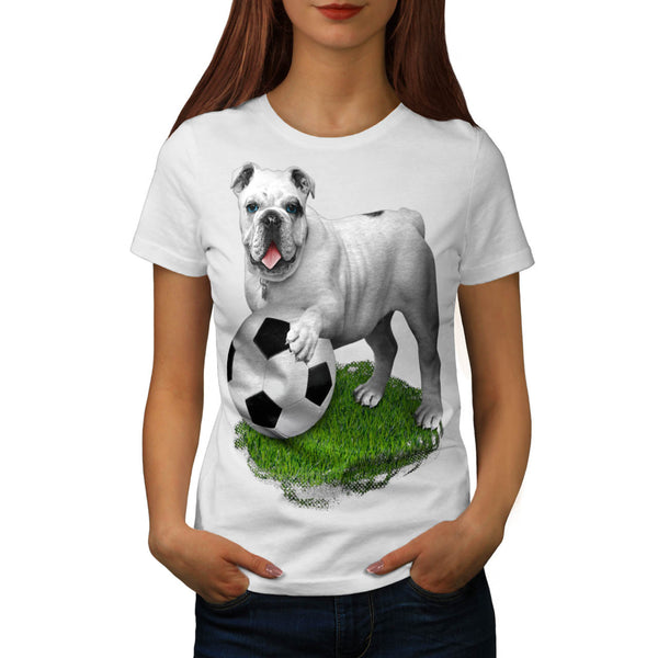 Football Bulldog Womens T-Shirt