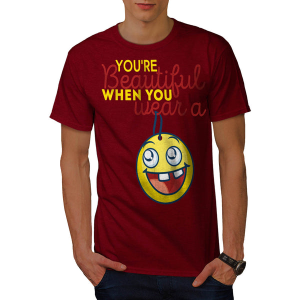 Goofy Happy Smiley Mens T-Shirt