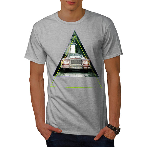 Vintage Triangle Car Mens T-Shirt