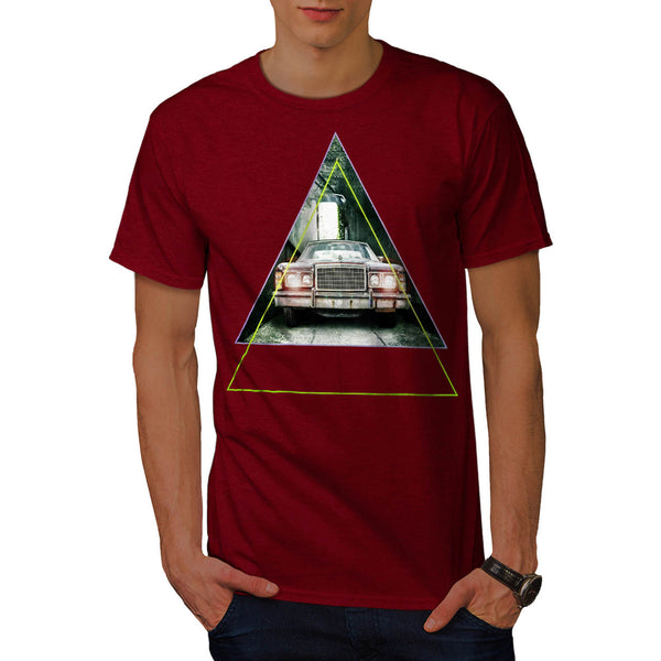 Vintage Triangle Car Mens T-Shirt