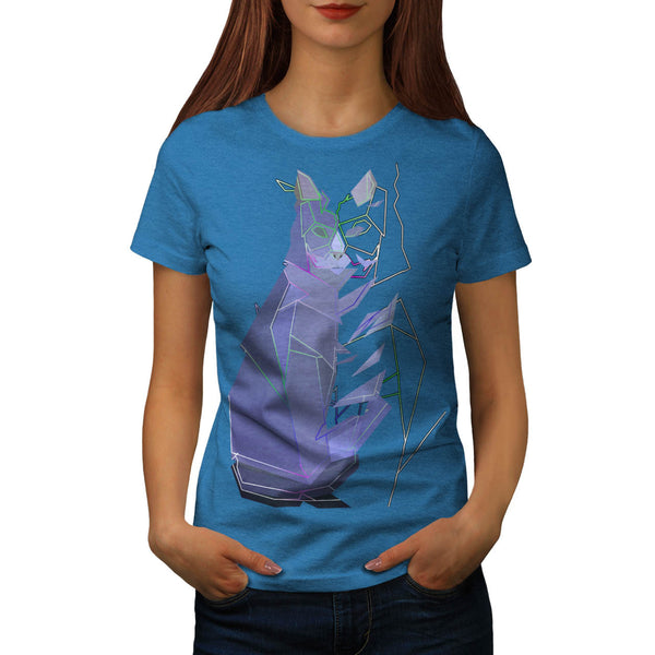 Mysterious Cat Shape Womens T-Shirt