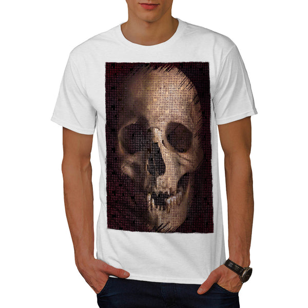 Skull Devil Eyes Art Mens T-Shirt
