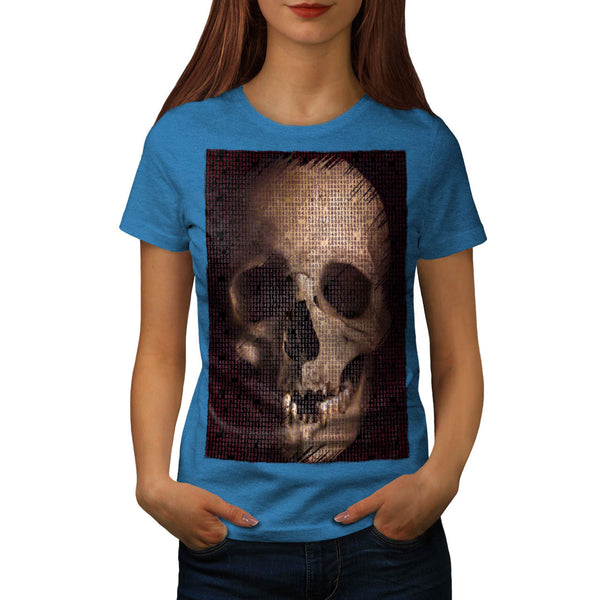 Skull Devil Eyes Art Womens T-Shirt